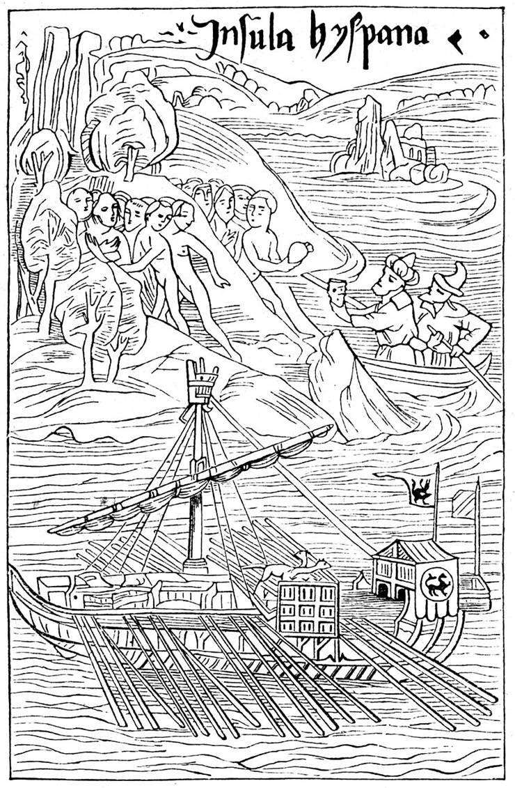 Picture Of Christopher Columbus Lands On Guanahani