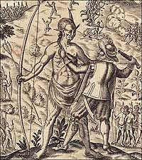 Picture Of John Smith Taking The King Of Pamunkey Prisoner