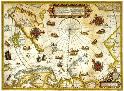 Picture Of Map Of Arctic Exploration