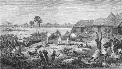 Picture Of Richard Mohun Village Attacked