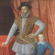 Picture Of Walter Ralegh And His Son